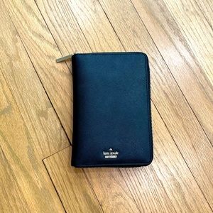 Black Saffiano Leather Planner